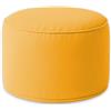 chilly pilley Sgabello Poggiapiedi Impermeabile Pouf A Sacco Con Imbottitura Eps Cuscino Per La Seduta Pouf Rotondo Per Bambini E Adulti Ampia Scelta Di Colori (Giallo)