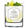 polar-effekt Ginglas con scritta incisa - 320 ml - per Gin Tonic - Bicchiere da cocktail per bevande miste - personalizzato - regalo per uomo, papà, nonno, compleanno, Natale - scritta: It's Gin