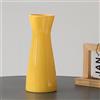 TITA-DONG Vaso in Ceramica Gialla per Fiori, Vaso per Fiori in Stile Boho Moderno per la Casa, Adatto per Decorare Mensole, Decorazioni per Caminetti, Librerie, Decorazioni per la Tavola del Soggiorno,(giallo)