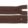 Schnoschi 50 cerniere a spirale lunghe da 25 cm, non divisibili, marrone castano, 3 mm, chiusura lampo