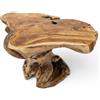 Kinaree Tavolino in legno di radice in teak LAT KRABANG - Tavolo da soggiorno in legno massello con forma unica e venature in stile rustico naturale
