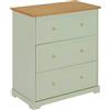 ATMOSPHERA CREATEUR D'INTERIEUR - Cassettone a 3 cassetti Verde Celadon mohéa