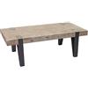 Mendler Tavolino Salotto Divano Elegante HWC-A15b Legno Pino massello 40x120x60cm Piedi Metallo