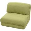 Mendler Poltrona Letto Pouf Relax Morbido Imbottito HWC-E68 trasformabile Tessuto - Verde