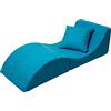 Velinda Poltrona di rilassamento: Divano, Pouf, Pieghevole, Tavolo (Colore: Blu)