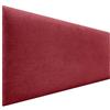 DHOME Testiera Imbottita Liscia in Tessuto Aqualine Altezza 70CM Spessore 4cm e 8cm per Parete Acustica Testiere Fonoassorbenti Letto Camera da Letto (Tessuto Rosso, 145cm, Spessore 8cm)