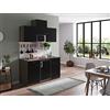 respekta Oliver Cucina, Legno ingegnerizzato, Nero, 150 cm