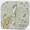 Ingrosso e Risparmio Orologio da tavolo/parete in ecopelle con mitra e bastone, personalizzabile acquistando minimo 10 pezzi, bomboniere cresima, con scatola regalo inclusa (22 x 22 cm-senza confezionamento)