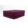 FORTISLINE - Materasso Pieghevole 180 x 65 x 7 cm - 3 Pezzi - H2 per Ospiti - Letto da Campeggio - Lavabile - da Viaggio - in Schiuma