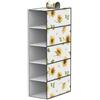 OISE ART STORE Trade Shop - Organizer per Armadio 5 Ripiani Strati Scaffale Pensile Porta Oggetti 15x30x70 Cm