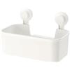 Ikea Tisken - Cestino con ventosa per riporre oggetti, colore: bianco (policarbonato, gomma sintetica, plastica ABS, confezione da 1,00)