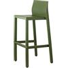 SCAB DESIGN SGABELLO KATE ART. 2346 IN TECNOPOLIMERO VARI COLORI PER CUCINA ALTEZZA 65 CM VARI COLORI SET DA 2PZ (VERDE OLIVA)
