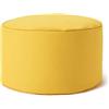 Lumaland Pouf Poltrona Sacco Sgabello | 45cm x 25cm Tavolino Indoor/Outdoor | Con riempimento flessibile in EPS [Giallo]