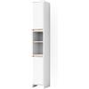 Vicco Mobile bagno alto Emma, Bianco/Sonoma, 30 x 190 cm, combinabile con la serie Emma per l'organizzazione in bagno