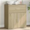 Generico Credenza Rovere Sonoma 60x31x70 cm in Legno Multistrato,Mobili,Armadietti e portaoggetti,Buffet e credenze-840466