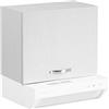 WEBMARKETPOINT Pensile sopracappa Bianco Frassinato con Anta da Cucina Cm 60x32xh49