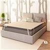 Baldiflex Emporio Correttore Materasso in Memory Foam Topper 140x180 cm H 8 cm con Rivestimento Ipoallergenico Traspirante, RIGIDO