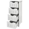 Willonin Mobiletto bagno, armadietto WC a colonna, mobile WC per bagno, cassetto, vano, salvaspazio, 30 x 30 x 82 cm