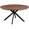 Brigros Tavolo Rotondo da Pranzo, Noce, 140 cm