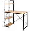 AKTIVE COLORBABY Max Home Scarpiera, ingresso e appendiabiti, 17 ganci e 4 ripiani, 102x40x180 cm, Industriale, Ingresso, Scaffale, Piedini di livellamento, Portascarpe