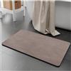 VHVYWY Tappetino da Bagno in Pietra Diatomite 50X80cm, Tappeto da Antiscivolo Adatto per Bagno Docce Cucina, Tappetini con Fondo in Gomma per Indoor Floor & Door Mat 07,20 x32 inch