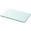 KTHLBRH Mensola sospesa in vetro trasparente, per camera da letto, soggiorno, bagno, cucina, ufficio, 30 cm x 15 cm