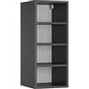 Vicco Pensile Fame-Line, Antracite, 30 cm | Vano a giorno · 3 Ripiani · ✓ Liberamente combinabile · Profondità - 32,5 cm · ✓ Tutto a portata di mano
