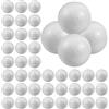 SUPVOX 100 Pezzi Giocattoli Conuro Grandi Palline da 4 Cm Mini Palline Antistress Ghirlanda Gadget per Bambini Arredamento di Halloween Schiuma Bambino Piccola Palla Bianca Il