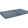 POKAR Materasso Pieghevole per Divano Modulare Bambini | Materasso 160x80x15 cm in Schiuma e in Velluto Corduroy | Elemento del Divano da Gioco | Certificato Oeko-TEX 100 | Laguna Azzurra