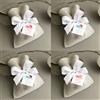 PRINTSERVIS Bigliettini Tag Bomboniera per Festa Battesimo Personalizzabili, Facili da Personalizzare 37x37 mm con Foro di Attacco, da Utilizzare sui Porta Confetti, Sacchetti, Bomboniere