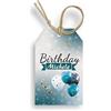 FERDINANDO FAMA' FAMÀ - Bigliettini Bomboniere Personalizzati per Compleanno Palloncini - Cartoncini Personalizzabili per Compleanno 50pz