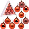 Christmas Concepts® Confezione di Palline di Albero di Natale da 10-60 mm - Baubles Decorati Lucidi, opachi e Glitterati ... (Corallo)