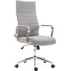 CLP Sedia Da Ufficio In Tessuto Kolumbus I Sedia Direzionale Ergonomica I Comfort Per Lunghe Giornate Di Lavoro I Per Il Gioco E L'home Office, Colore:grigio