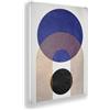 Giallobus - Quadro - Mid Century - Blu - 01 - Tela Canvas Telaio Standard - 100x140 - Pronto da Appendere - Quadri Moderni per la casa