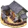 INOOMP Casa di Campagna in Resina Vintage per Decorazione Micro Paesaggio Interno Ufficio Artigianato Realistico e Stile Rustico Accogliente
