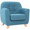 Miliboo - Poltrona per bambino scandinavo blu petrolio NORKID
