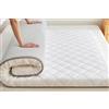 YOUGANG Materassino giapponese Futon, materassino da terra, materasso pieghevole, Tatami, materassino portatile per dormitorio da campeggio (Bianco, 180 x 200 cm)