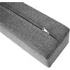AQIGR Riempitrice per letto lungo per chiudere lo spazio tra la testiera della parete o la pedana per letto singolo/matrimoniale/king size, con coperchio rimovibile(Gray,90x20x20cm)