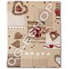 Confezioni Giuliana TOVAGLIA Resinata Antimacchia Quadrata 140x240 cm Tirolese Carola Rosso in Cotone 80% e Poliestere 20%
