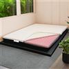 Comfy Line Topper Memory e Rigido Ortopedico Alto 6 cm | Francese 150x195 cm | Materasso Con Tessuto Sfoderabile | Doppia Rigidità - Mod. Fox H6
