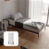 Wallbedking Letto A Scomparsa Studio Orizzontale 190x90 cm con Pistoni a Gas, Telaio Metallico Robusto, Capacità 250 kg, Ideale per Stanze Piccole o Monolocali, Salvaspazio, Materasso Non Incluso