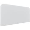 DHOME Testiera Letto Imbottita Liscia Curva in Similpelle Altezza 70cm da Parete Testiere Acustiche Fonoassorbenti per Camera da Letto (Bianco, 160cm)