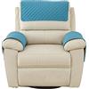 DEZYPZAM Fodera per Bracciolo del Divano, Fodera per Poggiatesta per Sedia Reclinabile, Poltrona Impermeabile Trapuntata Universale 1/2/3 Seat con Tasche (Blu,1 Posto | 3 Pc)
