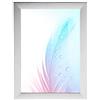 Duisburger-Rahmen24 Cornice portafoto DR35, 27 x 35 cm (pino bianco), cornice in legno MDF da 35 mm, con vetro acrilico antiriflesso, retro stabile e ganci