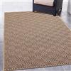 CARPETIA Tappeto resistente robusto per esterni Motivo rombi beige-nero resistente per interni ed esterni resistente alle intemperie effetto iuta 120 x 170 cm