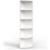 Vicco Scaffale angolare Ecki, Bianco, 40 x 180 cm, per montaggio a parete con tre ripiani aperti
