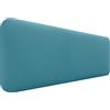 DHOME Testata Imbottita Liscia Arrotondata in Similpelle per Parete Acustica Testate Fonoassorbenti Testiera Letto Camera da Letto (Turchese, 160cm)