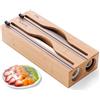 BDXZJ Dispenser di Pellicola, Organizer Cassetti Cucina con Taglierina, Dispenser Pellicola E Alluminio, Cucina Domestica, Porta Carta Forno Pellicola Alluminio A,Two grids