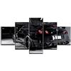 Annick Goutal Nissan Skyline GTR Auto Sportive 5 Pezzi Stampe su Tela Dipinti Opere d'Arte Quadri Moderni di Arte della Parete per La Cucina Decorazioni per La Casa (con Cornice,50_x_100_cm)