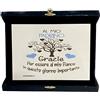 Regali Pazza idea Scatola con Targhetta al Mio Padrino - 21x16x2,5 cm - Legno e Carta - Elegante e Personalizzata - Regalo Speciale - Collezione Padrino